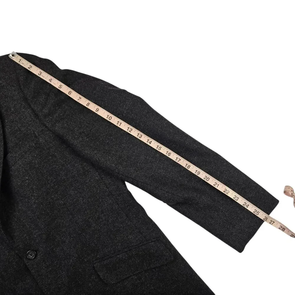 Mens Banana Republic Blazer Jacket Size 42L Wool Gray Two Button